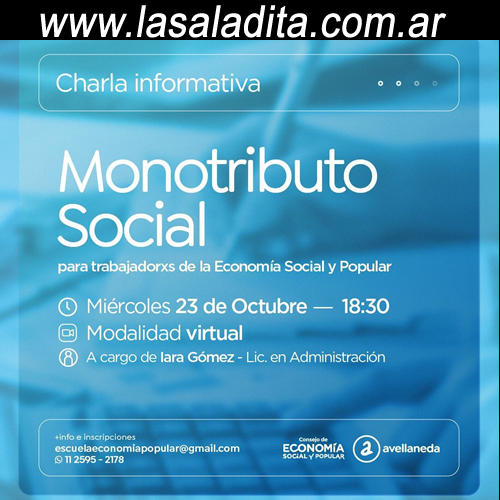 Charla informativa sobre Monotributo Social