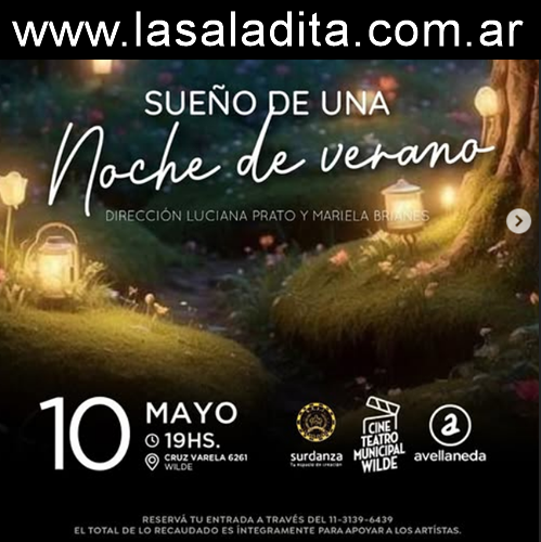 Sueño de una noche de verano llega al Teatro Municipal Wilde