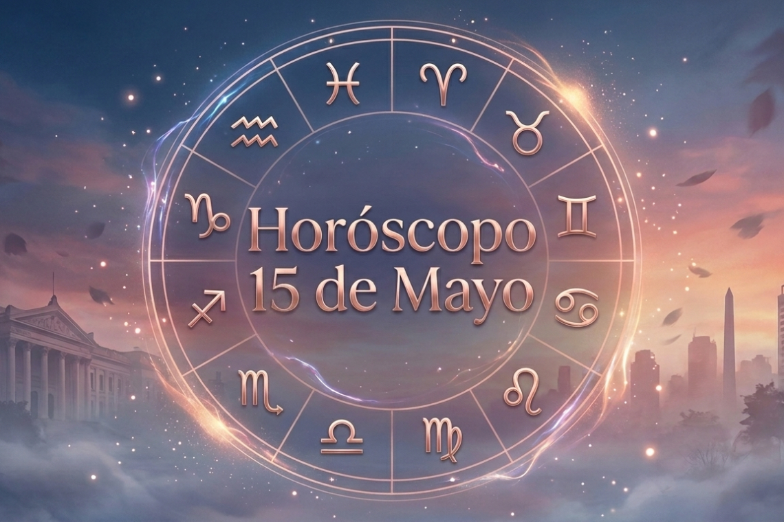 Horóscopo para hoy,  viernes 15 de mayo 2026: las predicciones para los 12 signos zodiacales avellaneda